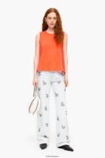 衣類 Bimba Y Lola コットンTシャツ コーラル 6BZ0X0295 - 画像 (6)