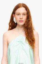 衣類 Bimba Y Lola シャーリングトップ ミントグリーン 6BZ0X0331 - 画像 (4)