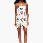 衣類 Bimba Y Lola ショートコットンコーラルサロン 象牙 6BZ0X01206