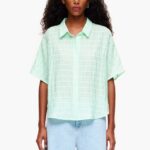 衣類 Bimba Y Lola ショートシャツ ミント 6BZ0X0328