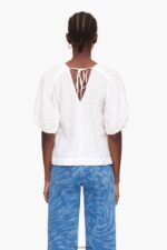 衣類 Bimba Y Lola ショートブラウス 象牙 6BZ0X0348 - 画像 (3)