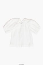 衣類 Bimba Y Lola ショートブラウス 象牙 6BZ0X0348 - 画像 (5)