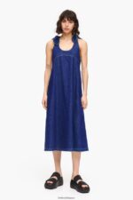 衣類 Bimba Y Lola ダークAラインデニムドレス 青 6BZ0X0513 - 画像 (2)