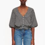 衣類 Bimba Y Lola チェックのTシャツ 黒 6BZ0X0290