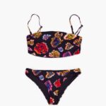 衣類 Bimba Y Lola フィッシュシープリントビキニ 黒 6BZ0X0880