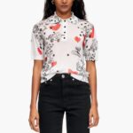 衣類 Bimba Y Lola フィットハートポロシャツ ニックネーム 6BZ0X0374