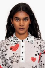衣類 Bimba Y Lola フィットハートポロシャツ ニックネーム 6BZ0X0374 - 画像 (4)