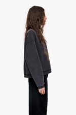 衣類 Bimba Y Lola ボクシーなスウェットシャツ 黒 6BZ0X0500 - 画像 (2)