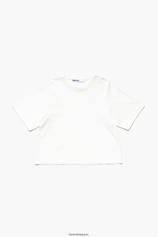 衣類 Bimba Y Lola ポンテ ディ ローマ ショート T シャツ 象牙 6BZ0X0257 - 画像 (4)