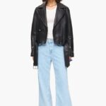 衣類 Bimba Y Lola レザーバイカージャケット 黒 6BZ0X0474