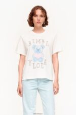 衣類 Bimba Y Lola ロゴベア Tシャツ 象牙 6BZ0X0270