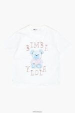 衣類 Bimba Y Lola ロゴベア Tシャツ 象牙 6BZ0X0270 - 画像 (3)