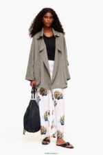衣類 Bimba Y Lola 流体溝 カーキ 6BZ0X0479 - 画像 (6)