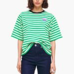 衣類 Bimba Y Lola 縞模様の犬のTシャツ 緑 6BZ0X0256