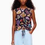 衣類 Bimba Y Lola 魚の海Tシャツ 黒 6BZ0X0262
